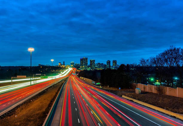 istock A long exposure of a Toronto Highway at night. 1219015499