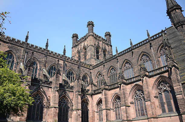 Catedral de Chester arcos y Tower - foto de stock