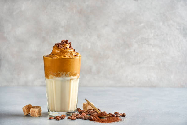 istock Dalgona Coffee, fluffy creamy whipped coffee 1219017288