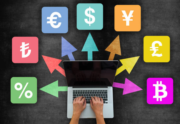 istock Online Banking - Business Chalkboard Background 1219018619