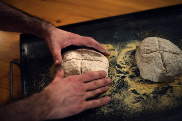 istock Preparation of the bread before being baked 1219020476
