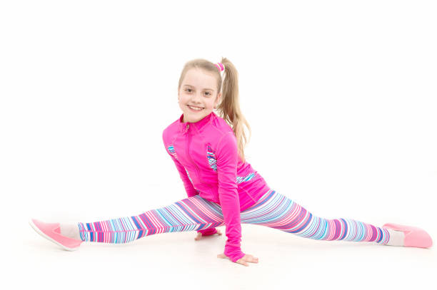 istock Child in pink sportswear. 1219025552