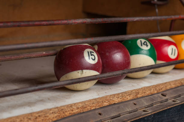 istock Billiards balls on billiards table. Billiard sport concept. 1219029797