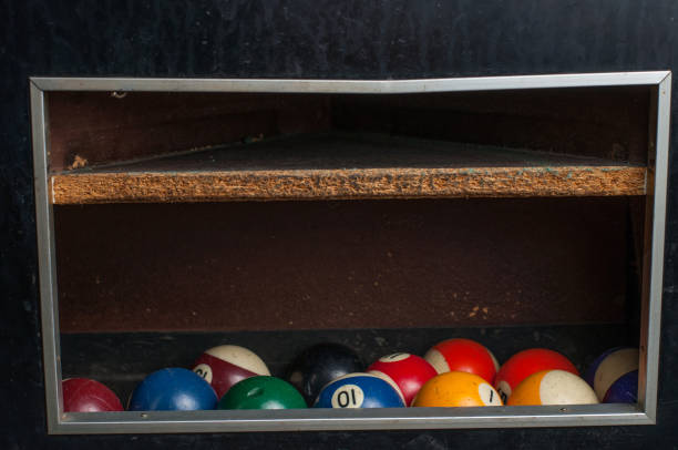 istock Billiards balls on billiards table. Billiard sport concept. 1219030049