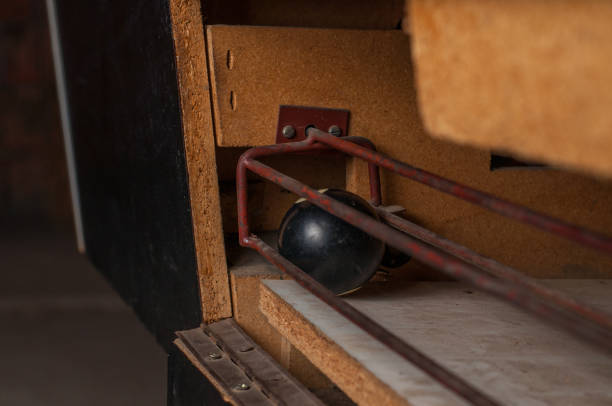 Billiards balls on billiards table. Billiard sport concept