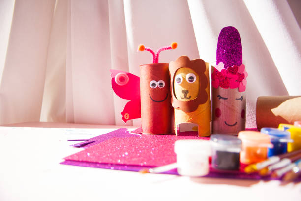 istock Kitchen and toilet roll tube crafts 1219031070