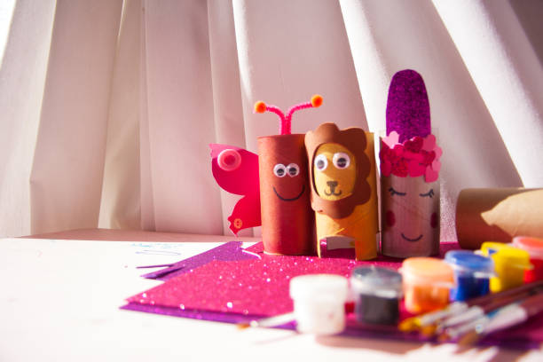 istock Kitchen and toilet roll tube crafts 1219031111