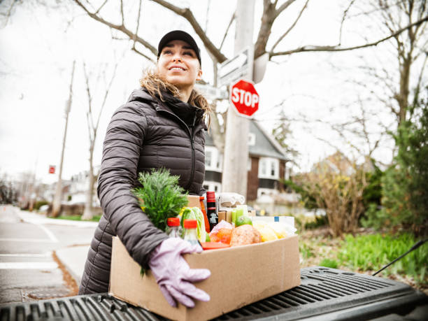 istock COVID-19, Home food delivery during lockdown 1219033985