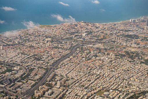 Bird eye view of Tel-Aviv, Israel
