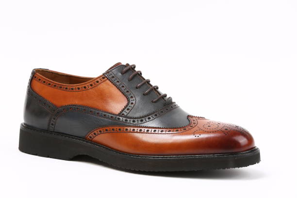 istock Leather new shiny business shoes isolated on white 1219037961