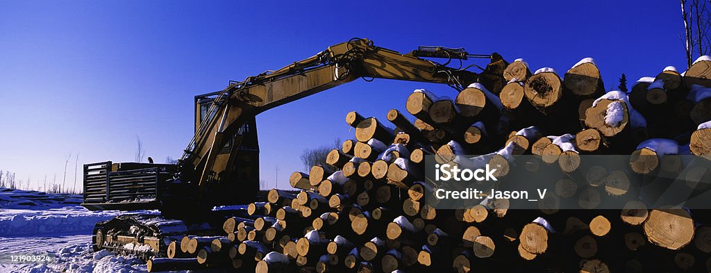 Login pesado Machinery - Foto de stock de Fort McMurray royalty-free