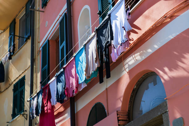 Vernazza, Italy - September 14, 2019: The shop and boutique at the hillside village Vernazza, Italy, Liguria