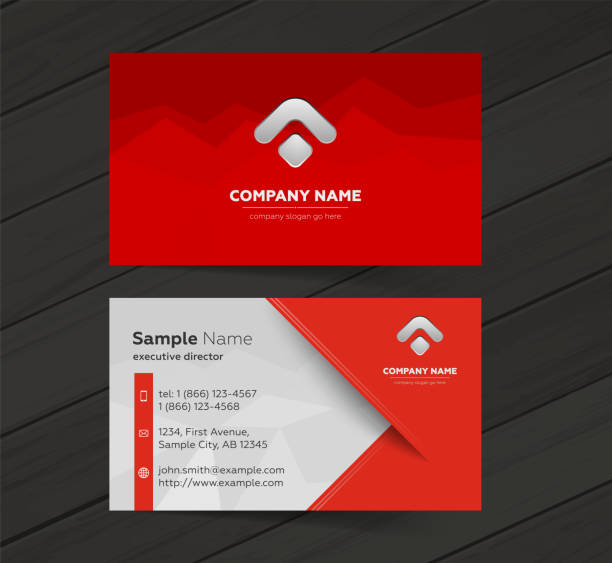 Business cards design set. vector art illustration