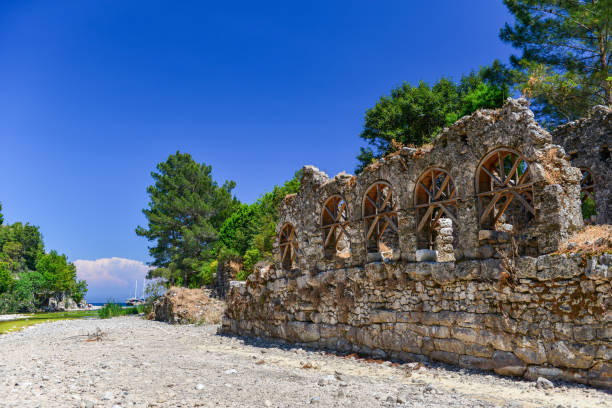 Olympos ancient city. Olympos ancient city. cirali stock pictures, royalty-free photos & images