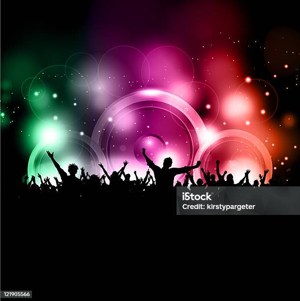 Party Crowd Stock Photo - Download Image Now - Abstract, Adult, Color Image