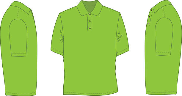 폴로 셔츠 - polo shirt t shirt shirt drawing stock illustrations