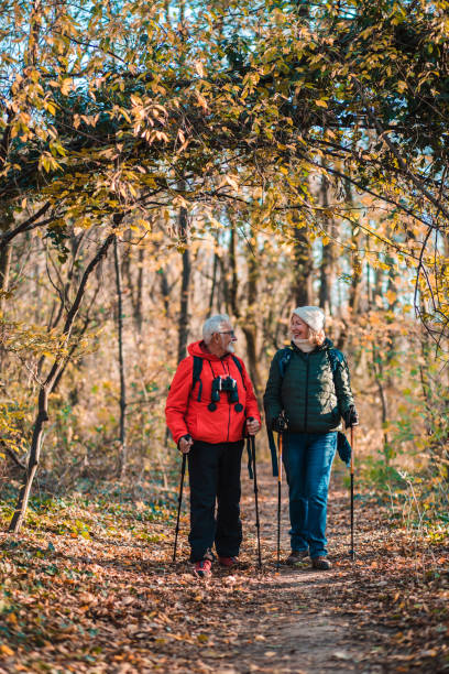 istock Wife and husband walking and talking 1219063792