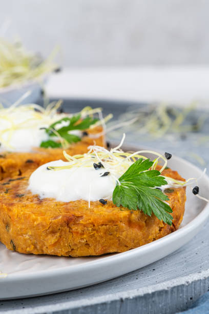 istock Grilled veggie burgers with chickpeas and vegetables 1219065272