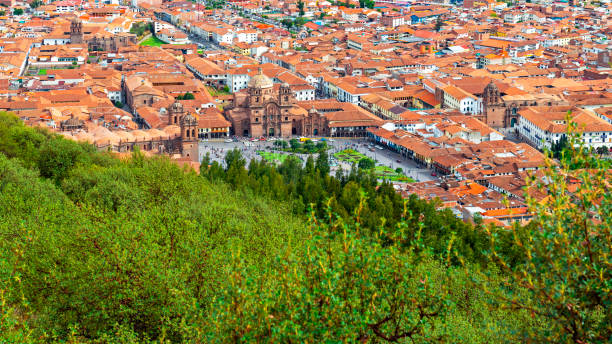 istock Aerial Cityscape of Cusco, Peru 1219068180
