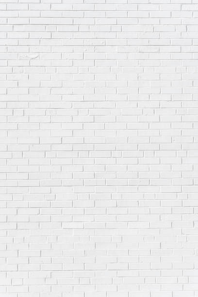 istock Brick painted white wall, can be used for texture or background 1219069738