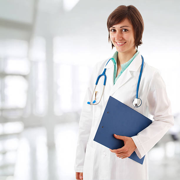 istock Female doctor portrait 121908201