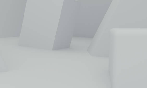 istock Minimalist primitive geometrical abstract background, Stylish trendy illustration Podium, stand, showcase on pastel color for premium product. 3d render. 1219087338
