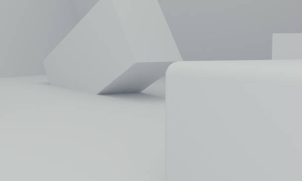 istock Minimalist primitive geometrical abstract background, Stylish trendy illustration Podium, stand, showcase on pastel color for premium product. 3d render. 1219087344