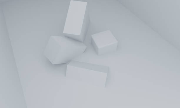 istock Minimalist primitive geometrical abstract background, Stylish trendy illustration Podium, stand, showcase on pastel color for premium product. 3d render. 1219087347