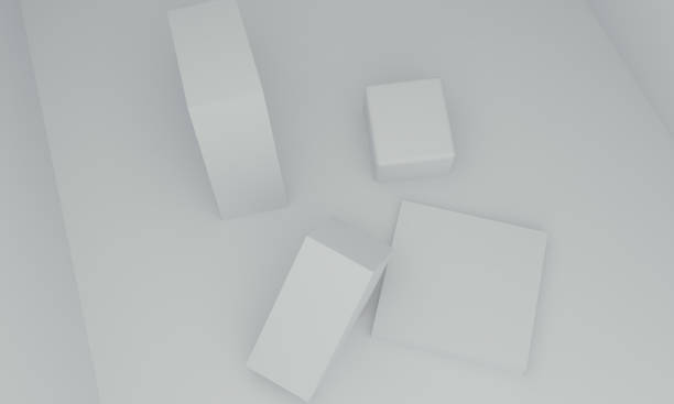 istock Minimalist primitive geometrical abstract background, Stylish trendy illustration Podium, stand, showcase on pastel color for premium product. 3d render. 1219087385