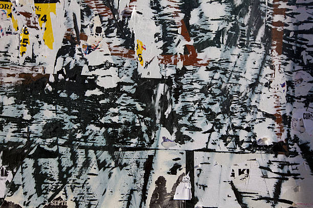 istock scraps of paper on a wall 121909255