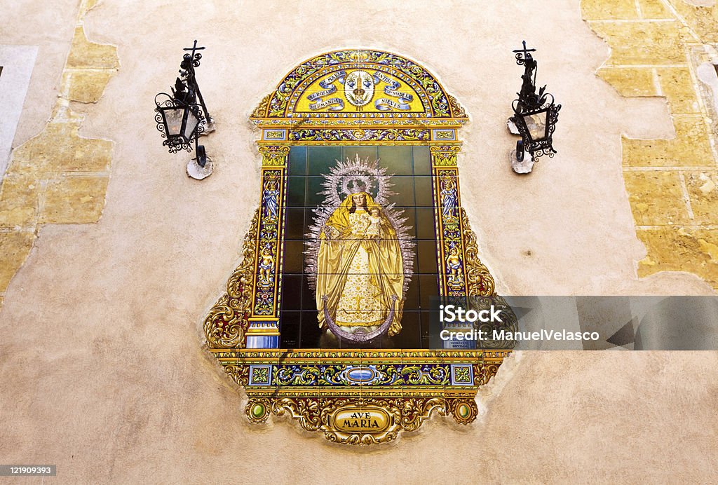 traditonal religious tile in andalusia, spain  1900 Stock Photo