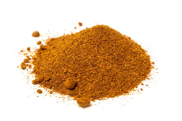 istock Pile of Fish Masala Powder white background 1219097882