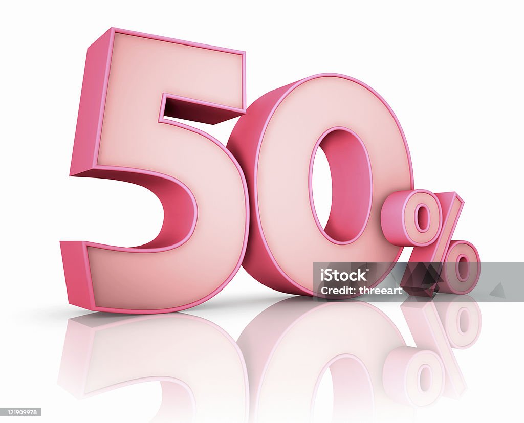 ピンクの 50 ％割引 - 50パーセントのロイヤリティフリーストックフォト