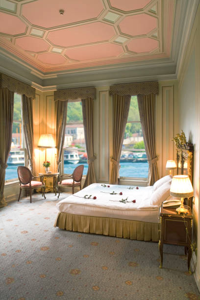 istock Hotel room with panoramic view of the Bosphorus, Istanbul 1219100323