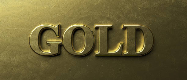 istock Gold  text on luxury golden background. 3d illustration 1219102574