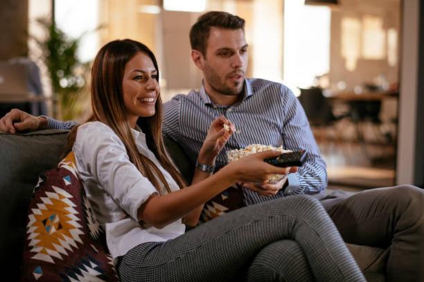 istock Couple having fun at home 1219109059