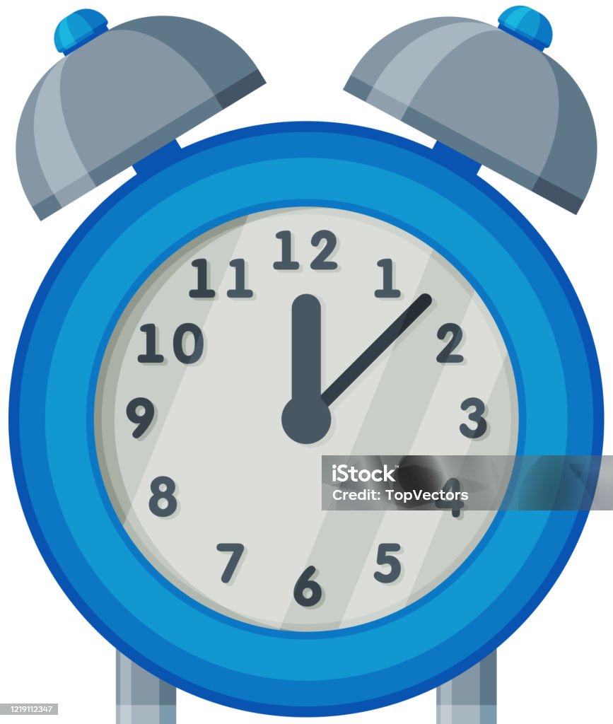 Đồng Hồ Báo Thức Kiểu Cũ Màu Xanh Minh Họa Vector Dụng Cụ Đo Thời ...