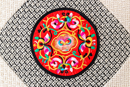Chinese embroidery style pattern。Chinese auspicious patterns