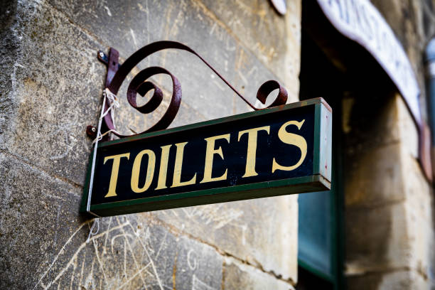 istock An Antique Toilet Sign 1219114060