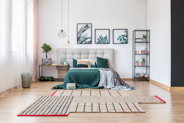 istock King-size bed in bedroom 1219115502