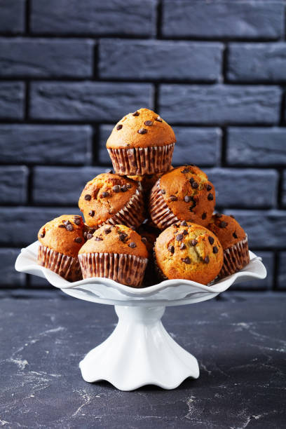 homemade Banana chocolate chip muffins