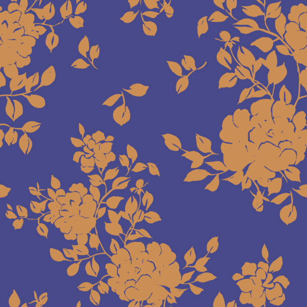 wektorowy bezszwowy kwiatowy wzór - flower backgrounds floral pattern dirty stock illustrations