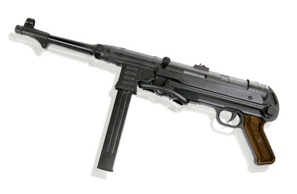 istock German machine gun isolated on the white background 1219124186