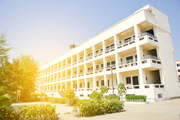istock Inside the school or University building with sunlight 1219124407