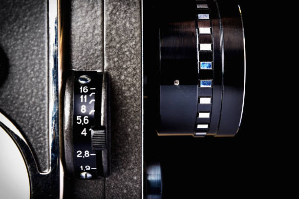 istock Old retro movie camera 1219127614
