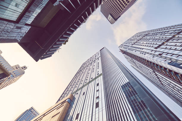 istock Looking up at skyscrapers in downtown Chengdu, China. 1219127726