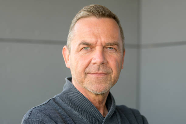 istock Attractive serious trendy middle-aged man 1219134718