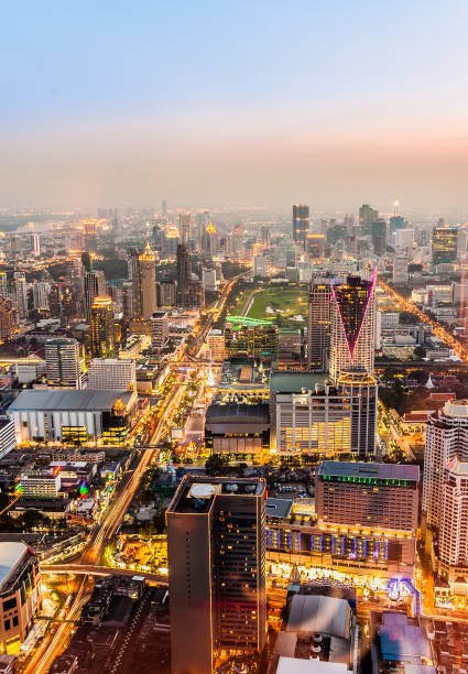 istock View across Bangkok skyline in the evening 1219141254