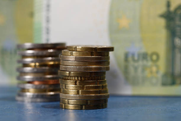 istock Here are coins and a banknote 1219142704