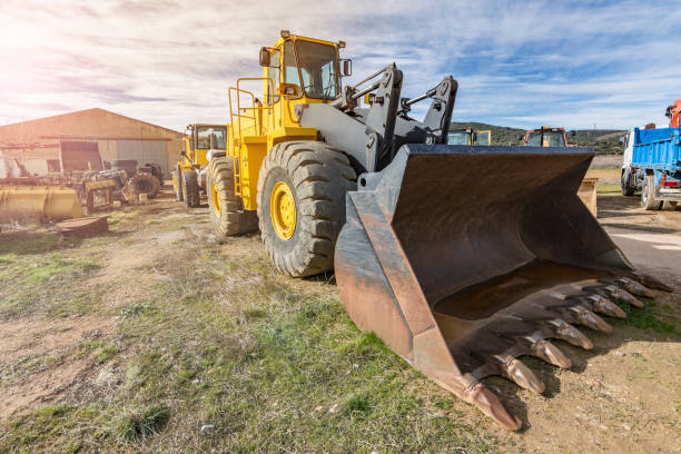 istock Heavy rental machinery for construction, essential and necessary 1219144010